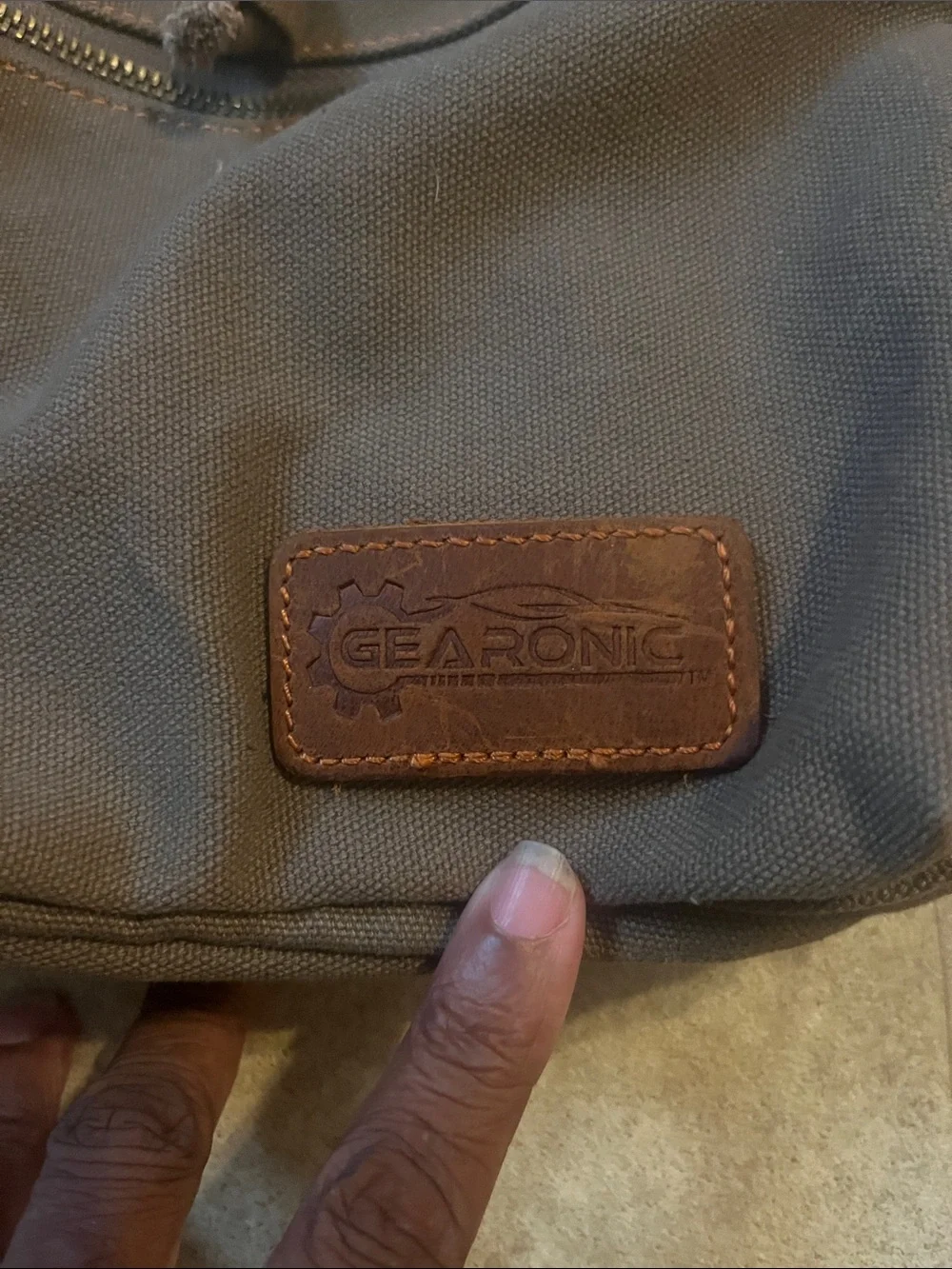 GEARONIC Vintage Canvas Backpack, Casual Daypack Backpacks for Men Women Hiking